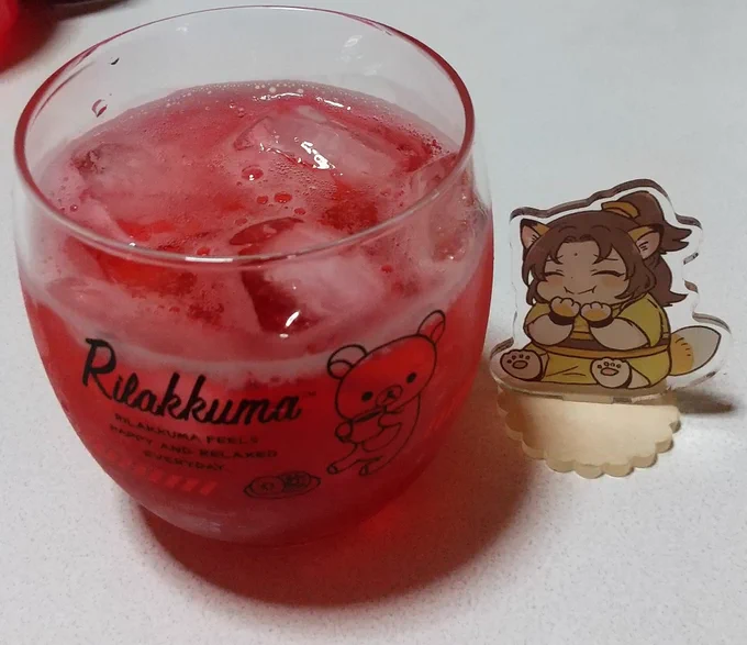 イチゴじゃないイチゴ水作ったよ