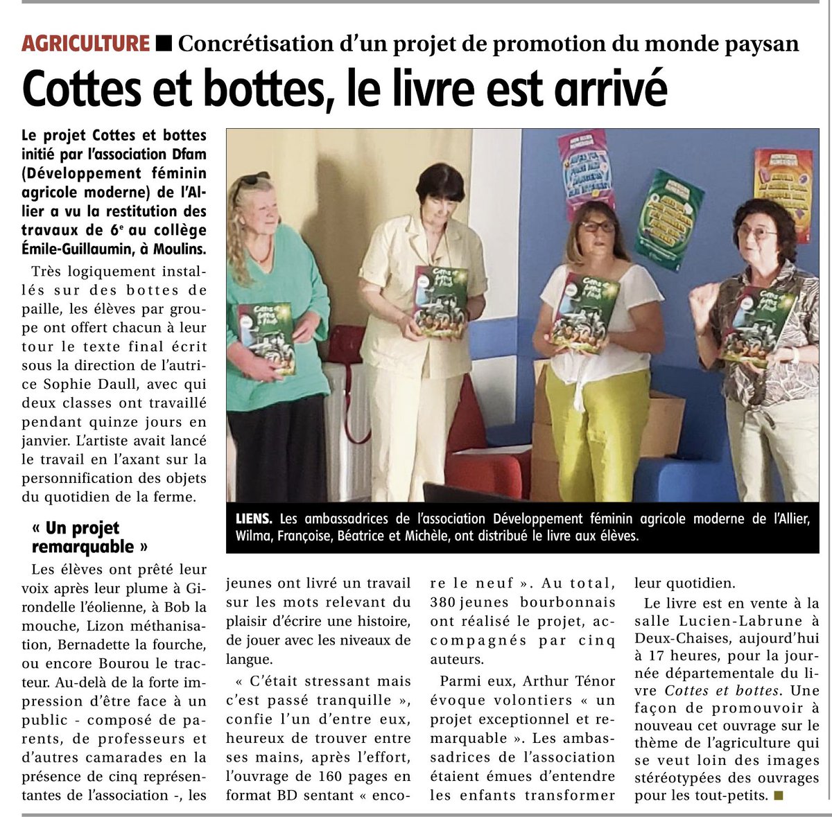#CottesetBottes  Merci <a href="/lamontagne_fr/">La Montagne</a>