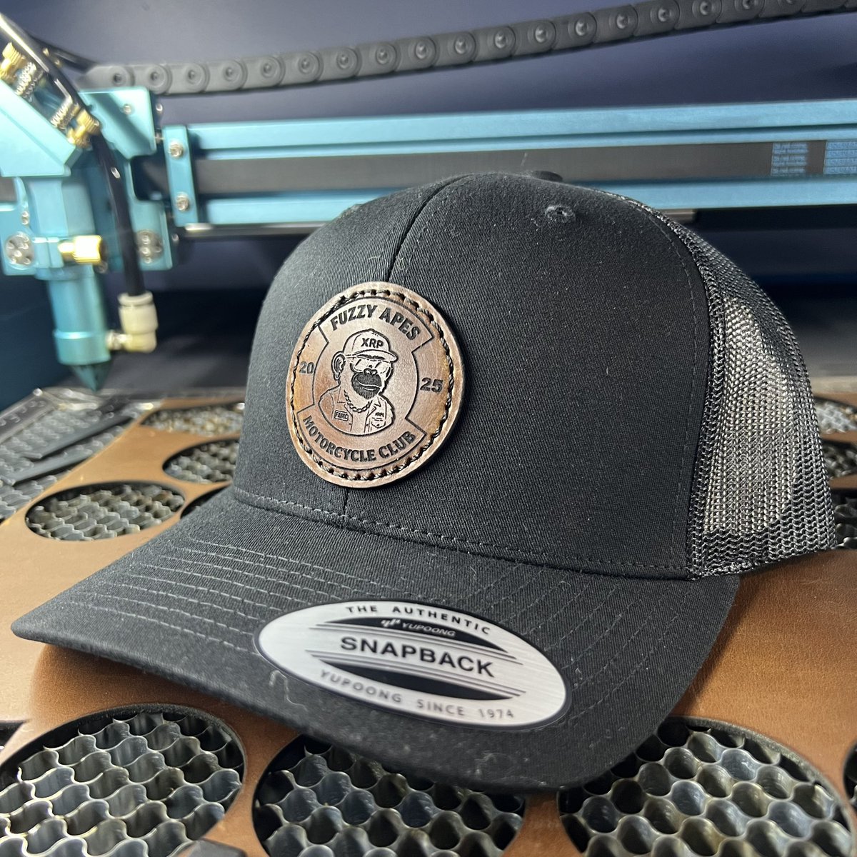 CockyApeLaserCo's tweet photo. Got the Mororcycle Club Patch ready 🔥 $FAMC NFTs will be iconic @FAMClubXRP @Ledger_Meme https://t.co/pTGpQIELz9