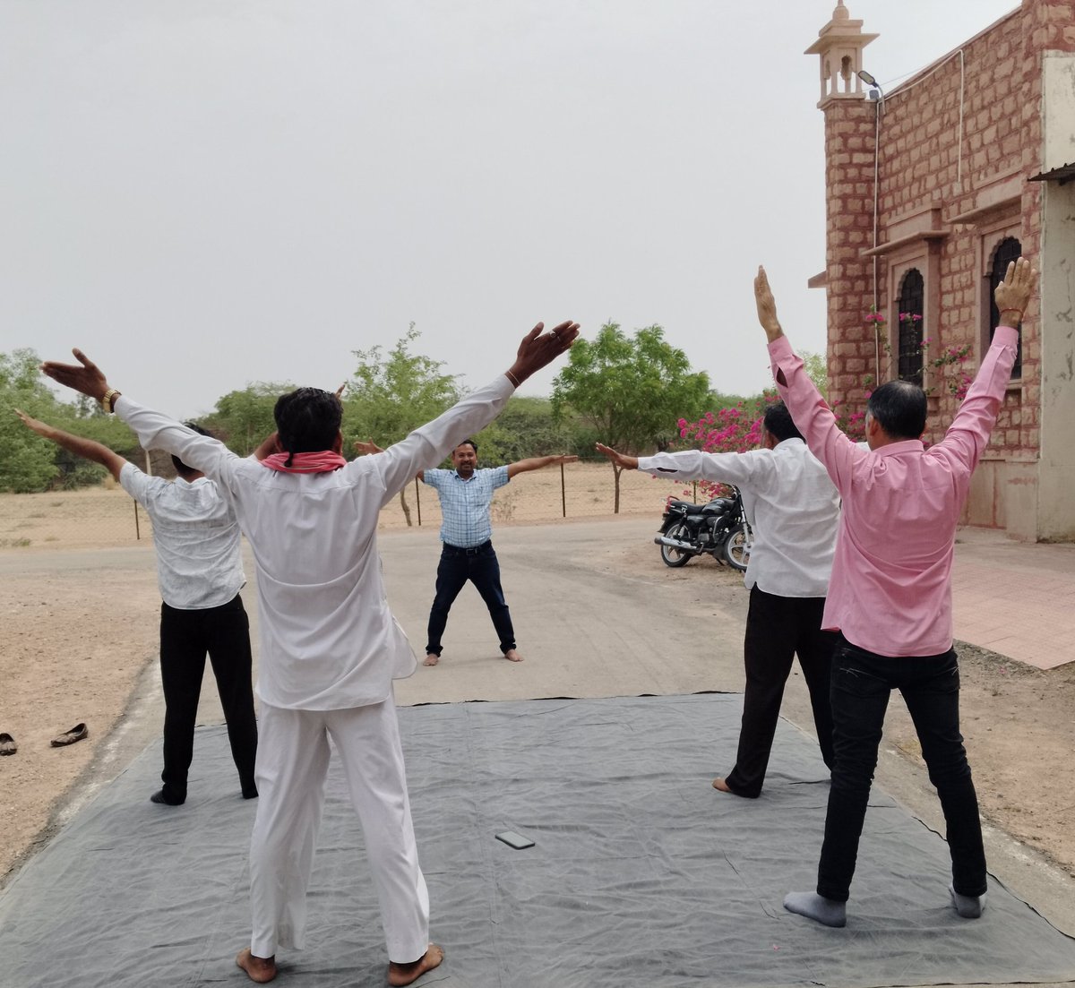 Krishi Vigyan Kendra, Pokaran (Jaisalmer-II) (@kvkpokaran) on Twitter photo Celebrating International YOGA Day at <a href="/kvkpokaran/">Krishi Vigyan Kendra, Pokaran (Jaisalmer-II)</a>
#InternationalDayofYoga #InternationalYogaDay2025
#kvkpokaran
<a href="/ATARIJodhpur/">ICAR-ATARI-II, Jodhpur</a> <a href="/icarindia/">Indian Council of Agricultural Research.</a> <a href="/iaripusa1/">IARI Pusa New Delhi</a> <a href="/PMOIndia/">PMO India</a> <a href="/AgriGoI/">Agriculture INDIA</a> <a href="/AgrDir/">Department of Agriculture, Rajasthan</a> <a href="/MLJat10/">ML Jat</a> <a href="/DDNational/">Doordarshan National दूरदर्शन नेशनल</a> <a href="/RajCMO/">CMO Rajasthan</a> Celebrating International YOGA Day at <a href="/kvkpokaran/">Krishi Vigyan Kendra, Pokaran (Jaisalmer-II)</a>
#InternationalDayofYoga #InternationalYogaDay2025
#kvkpokaran
<a href="/ATARIJodhpur/">ICAR-ATARI-II, Jodhpur</a> <a href="/icarindia/">Indian Council of Agricultural Research.</a> <a href="/iaripusa1/">IARI Pusa New Delhi</a> <a href="/PMOIndia/">PMO India</a> <a href="/AgriGoI/">Agriculture INDIA</a> <a href="/AgrDir/">Department of Agriculture, Rajasthan</a> <a href="/MLJat10/">ML Jat</a> <a href="/DDNational/">Doordarshan National दूरदर्शन नेशनल</a> <a href="/RajCMO/">CMO Rajasthan</a>