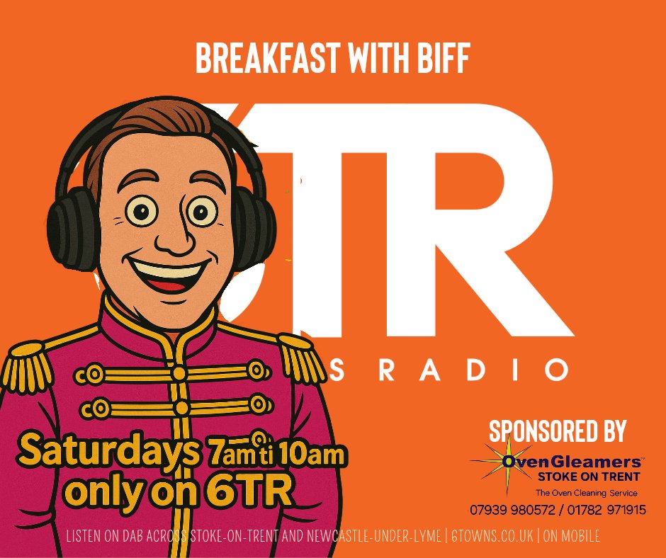 Biff is back from 7am. On this weeks Breakfast show, he has another mystery voice on Whose Voice Is It Anyway? Can you guess his Top 10 on TENacious? All this and more. Why would you wake up with anyone else? #6TRDAB