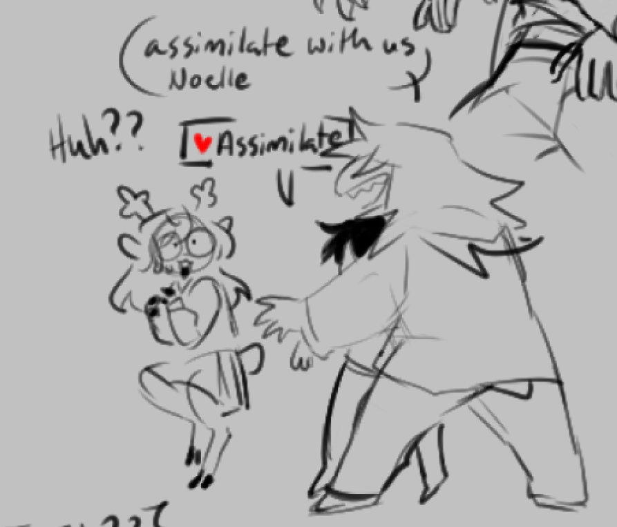 omelettecandy's tweet image. ❤️ Assimilate.
#krusielle #krusie #deltarune