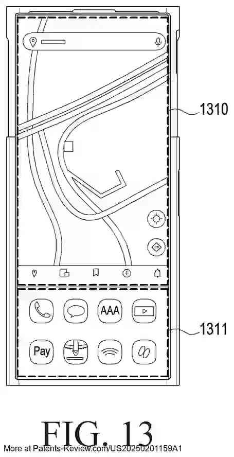 PatentPulse's tweet image. Discover the latest patent application from #Samsung: #US20250201159A1. 📱

An electronic device with a #FlexibleDisplay that adjusts its visible area size by moving part of the housing. 

Features include memory, processors, and programs that manage app displays as the screen