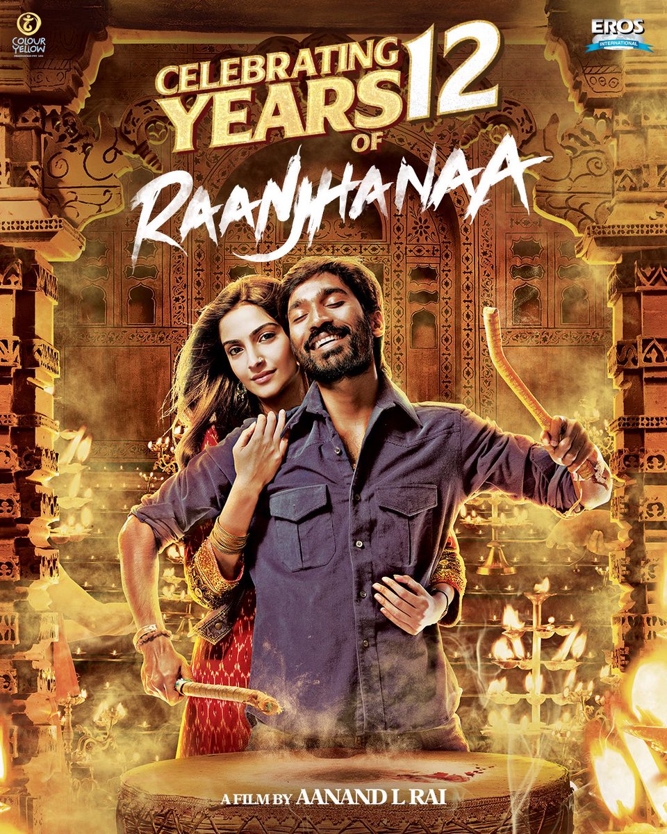 colouryellow_in's tweet photo. A love that ignited, a boy who loved too deeply, and a city that witnessed it all ✨
Here’s to celebrating #12YearsOfRaanjhanaa, the film that found forever 🫶

@aanandlrai #HimanshuSharma @dhanushkraja @sonamkapoor @arrahman @AbhayDeol @ReallySwara @Mdzeeshanayyub @Irshad_kamil @krishikalulla @amindeepika #KumudkMishra #VipinKumarSharma #NNatarajaSubramanian #VishalSinha #HemalKothari #ArunNambiar #PayalSaluja #JavedAejaz #BoscoCaesar #RahulShanklya #MarchingAnts

#ColourYellow #AanandLRai #WorldOfRaanjhanaa