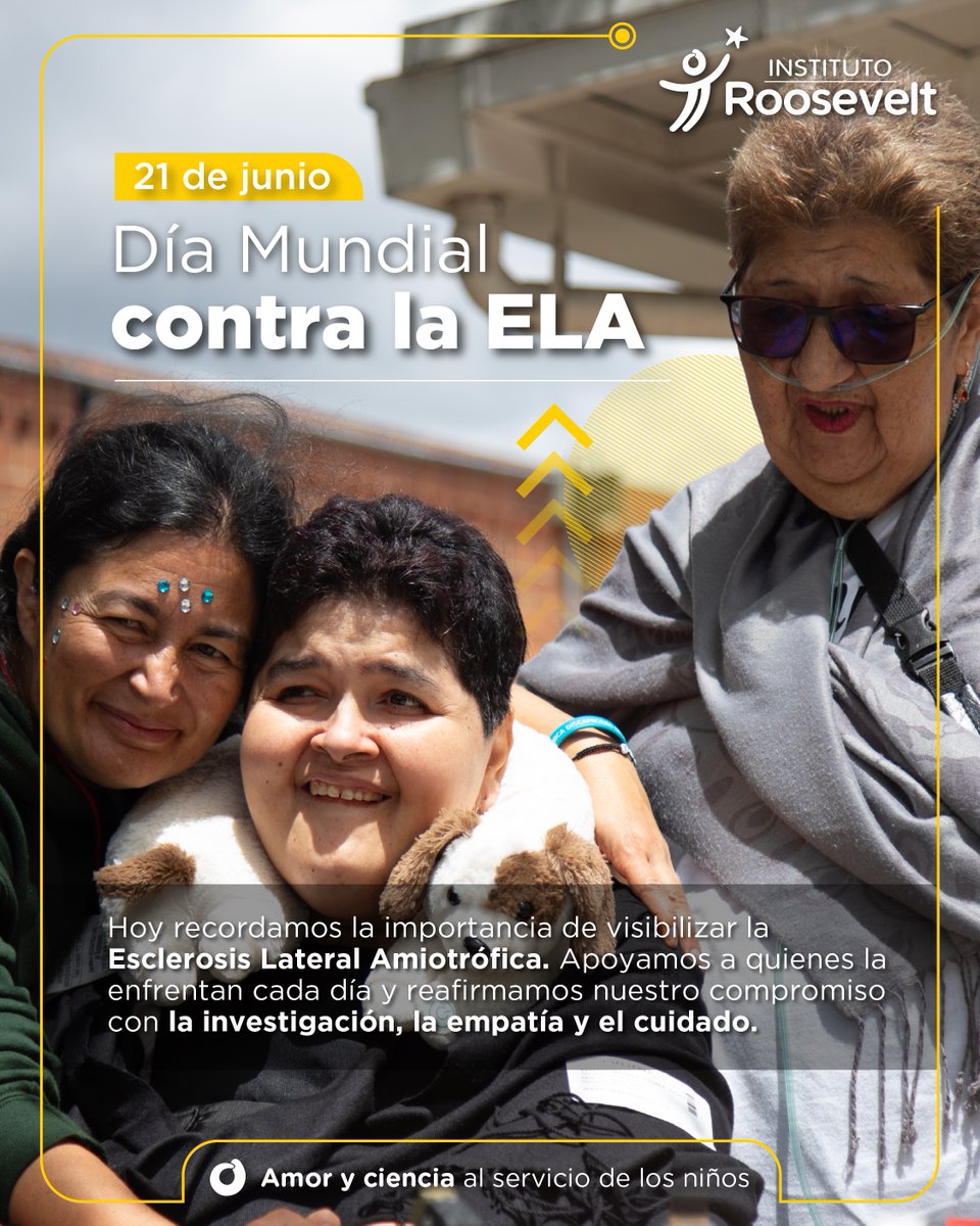 💙 Día Mundial contra la ELA, hoy nos unimos para visibilizar la Esclerosis Lateral Amiotrófica, una enfermedad que afecta, pero no define. Acompañamos a quienes la enfrentan con valentía y apoyamos la investigación para un futuro con más esperanza y calidad de vida. #ELA