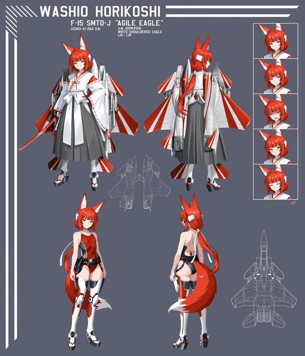 DrawingsZERO's tweet image. Commission by: SSEzekiel

Washio Horikoshi
F-15 SMTD-J  &quot;Agile Eagle&quot;  J22M3 / Ki-264 Kai
大鷲  [oowashi] 
White-Shouldered Eagle IJA / IJN
pixiv.net/en/artworks/13…