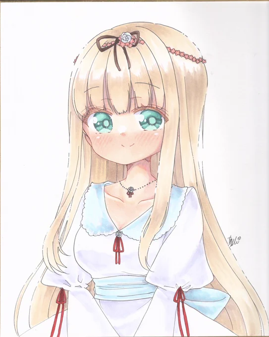 ドレス夕立 #1日1絵ちま #夕立進水日 #夕立