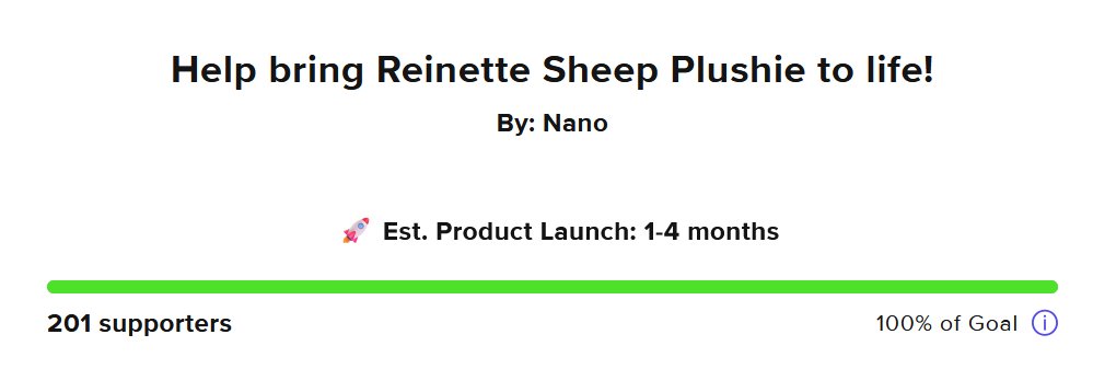 WE MADE IT TO 100%!!!!!!!!!! Thank you to everyone who supported this campaign whether it was through directly pledging or retweeting and spreading the word, I could not have done it without you. Thank you again so much for the support!!!!!!!! 🥹🥹💹