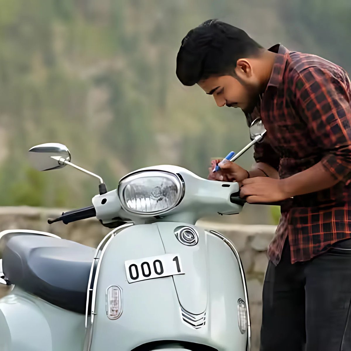 thegreatindiav's tweet image. A businessman from Hamirpur, Himachal Pradesh, spent 14 lakh on a VIP "0001" number plate for his 1 lakh scooty! 

This crazy purchase has shocked everyone and earned the government a hefty revenue. 

Is it passion or madness? What’s your take?  

#VIPNumber #HimachalPradesh