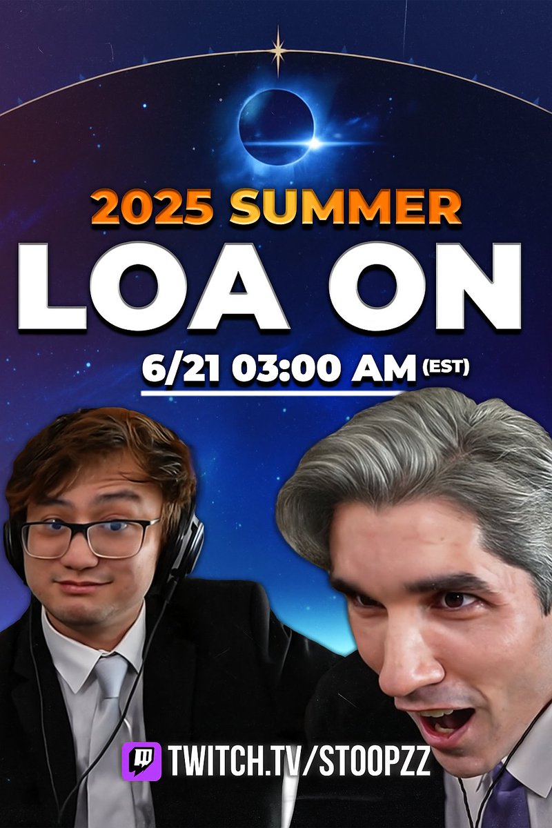 Tonight is the Annual LOAON Summer Watch Party ft @saintonelive &amp; Wineblue (live translation)

The Show Begins @ 12 AM PDT

It will showcase many updates including the long awaited Female Paladin &amp; Kazeros Raid

Also, I'm Wearing a Suit

Live Now: twitch.tv/stoopzz