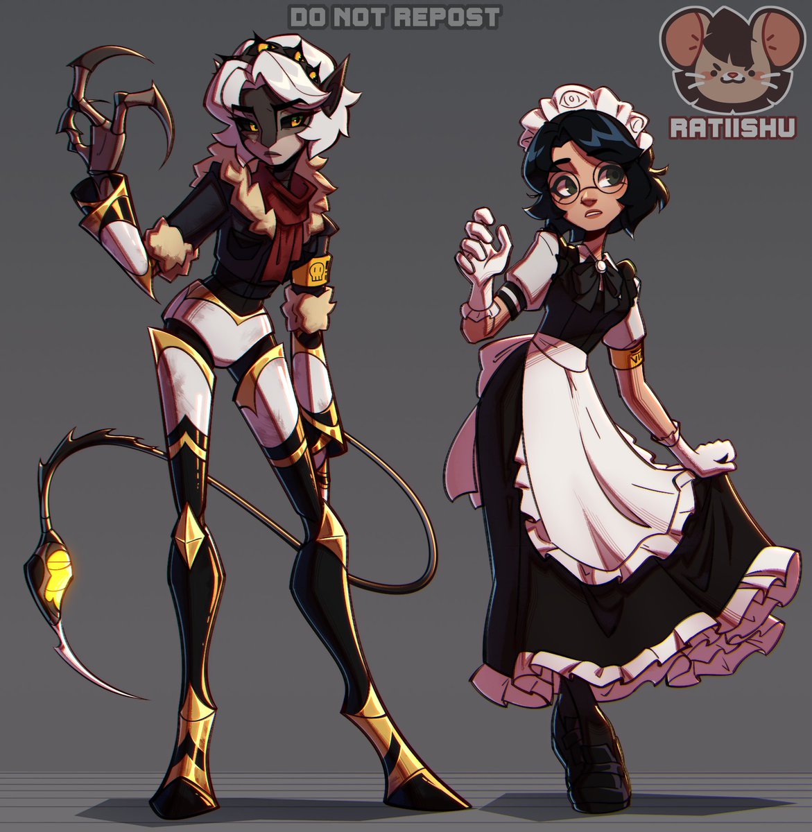 Disassembly V and Maid V! :D
#MurderDrones #StrixesNWitchesAU