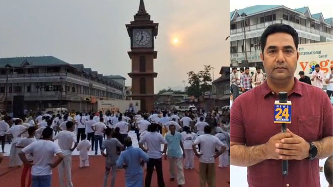 Ruhi_Rubi95's tweet photo. Historic Celebration Of International Yoga Day At Clock Tower Lal Chowk, In Srinagar #YogaDay2025 #InternationalYogaDay #SKICCSrinagar #SakinaItoo #YogaInKashmir #YogaForHealth #kashmirimages https://t.co/S6NwpLEBLQ