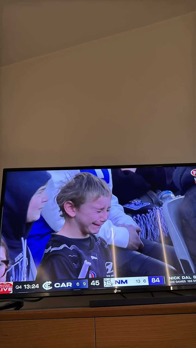 Poor kid. #AFLBluesNorth