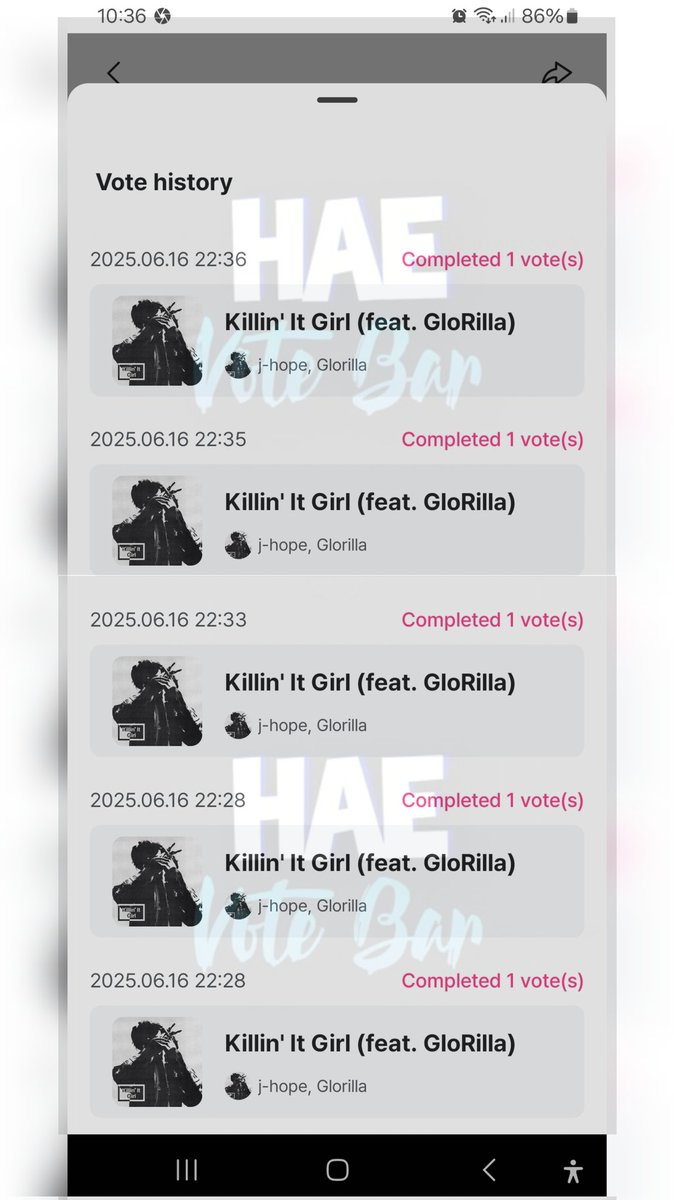 POLL WINNER

Congratulations, #JHOPE!
5 MCD pre-votes casted on Mnet Plus:

#hae_gaproof