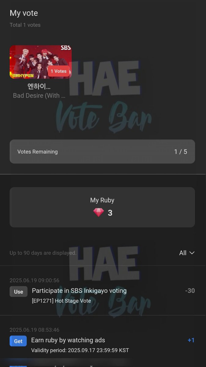 POLL WINNER

Congratulations, #ENHYPEN!
120 rubies casted on Higher: 

#hae_gaproof