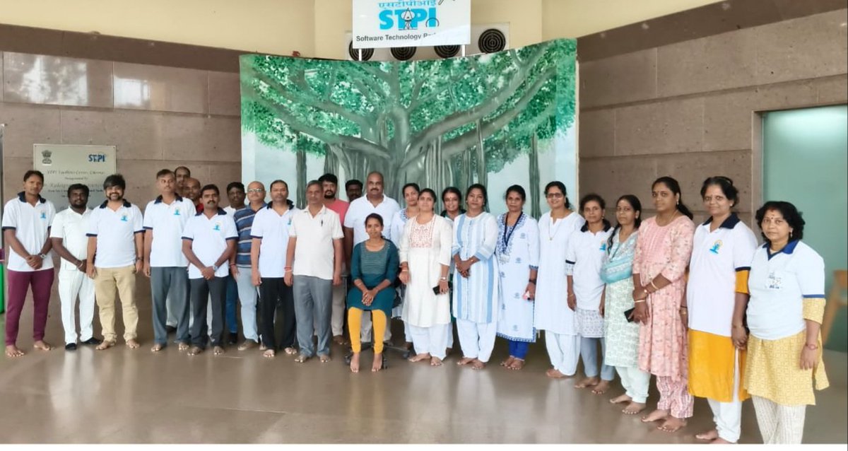 "Yoga is the art of awareness on the canvas of body, mind, and soul."
On #InternationalDayofYoga2025, officials and staff of #STPIINDIA Chennai performed Yoga Asanas on 21st June, echoing the theme “Yoga for One Earth, One Health.”