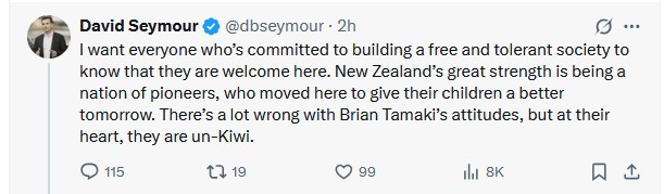 "Un-Kiwi"  

Nationalism. Not to mention the "Libertarian" definition of a "free and tolerant society".  

cf: Popper's Paradox.