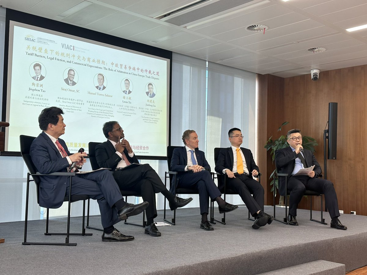 Carlo Diego D'Andrea (@dandreacarlod) on Twitter photo Very honoured to have been invited by the Shanghai International Arbitration Centre to speak at the China-Europe Forum on High-Quality Development of International Arbitration. <a href="/EuropeanChamber/">European Chamber</a> Very honoured to have been invited by the Shanghai International Arbitration Centre to speak at the China-Europe Forum on High-Quality Development of International Arbitration. <a href="/EuropeanChamber/">European Chamber</a>