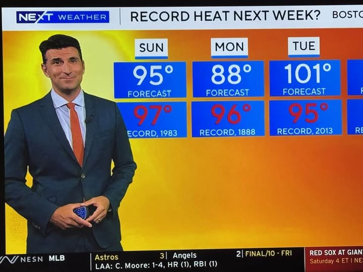 kvahey's tweet photo. @bostonradio  I see NESN has dumped longtime weather partner Ch 25 for Ch 4 https://t.co/7HF5pSTiwF