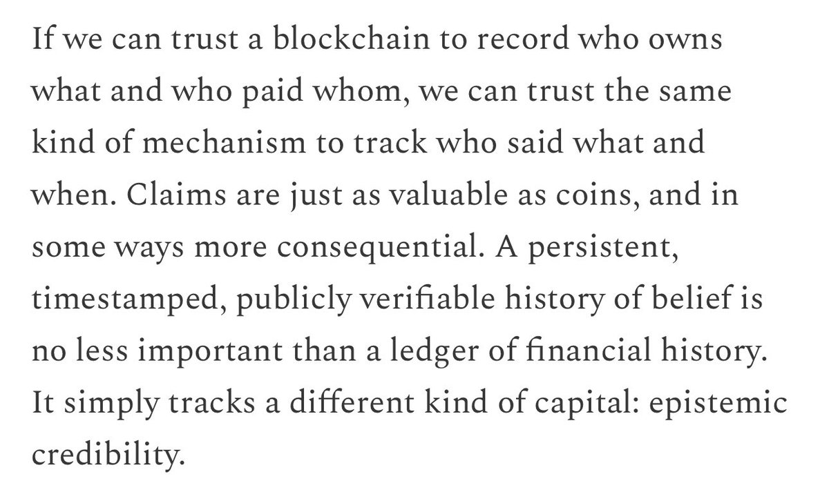 I’m very excited about the potential <a href="/speakerjohnash/">🌱 John Ash 🌳</a> describes for belief staking speakerjohnash.substack.com/p/belief-staki…