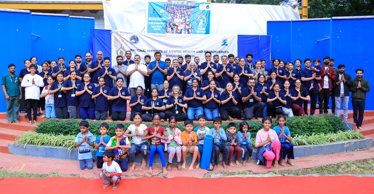 Yoga Sangam 2025: #NIMHANS celebrates International Day of Yoga 2025 with over 500 staff and students, plus a special session for 500+ patients and caregivers. Dr. Pratima Murthy and Dr. L. Swasticharan joined the event, promoting holistic health and wellness.
#YogaDay