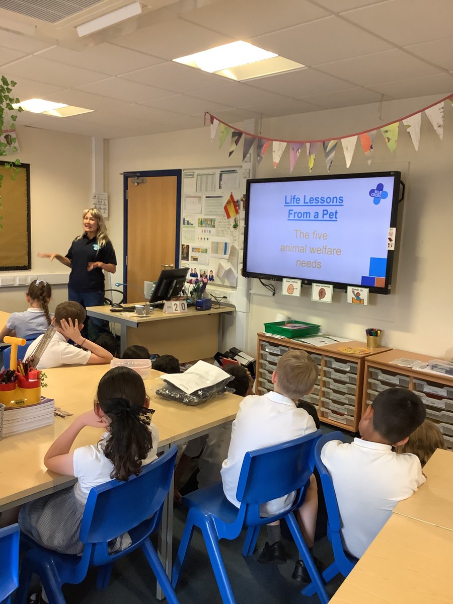 Y5 really enjoyed the Blue Cross coming in to talk to them  about how animals and pets can aid positive mental wellbeing. They listened really attentively and asked some fantastic insightful questions.