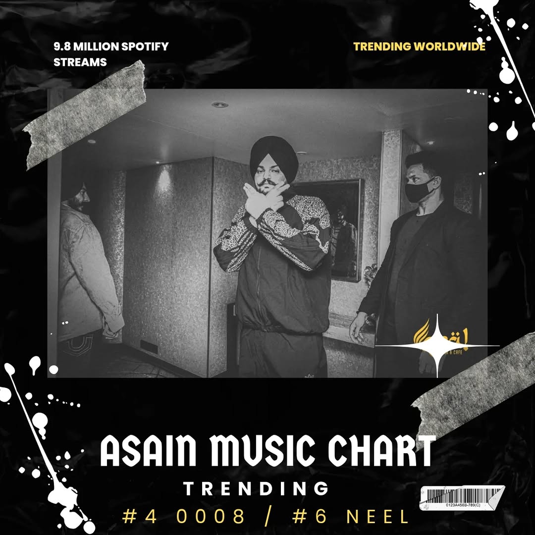 Panj_ab84's tweet photo. ASIAN MUSIC CHART update
0008 on 4
Neal on 6
Keep streaming
#MoosePrint
#SidhuMooseWala https://t.co/WNtCRsA1yw
