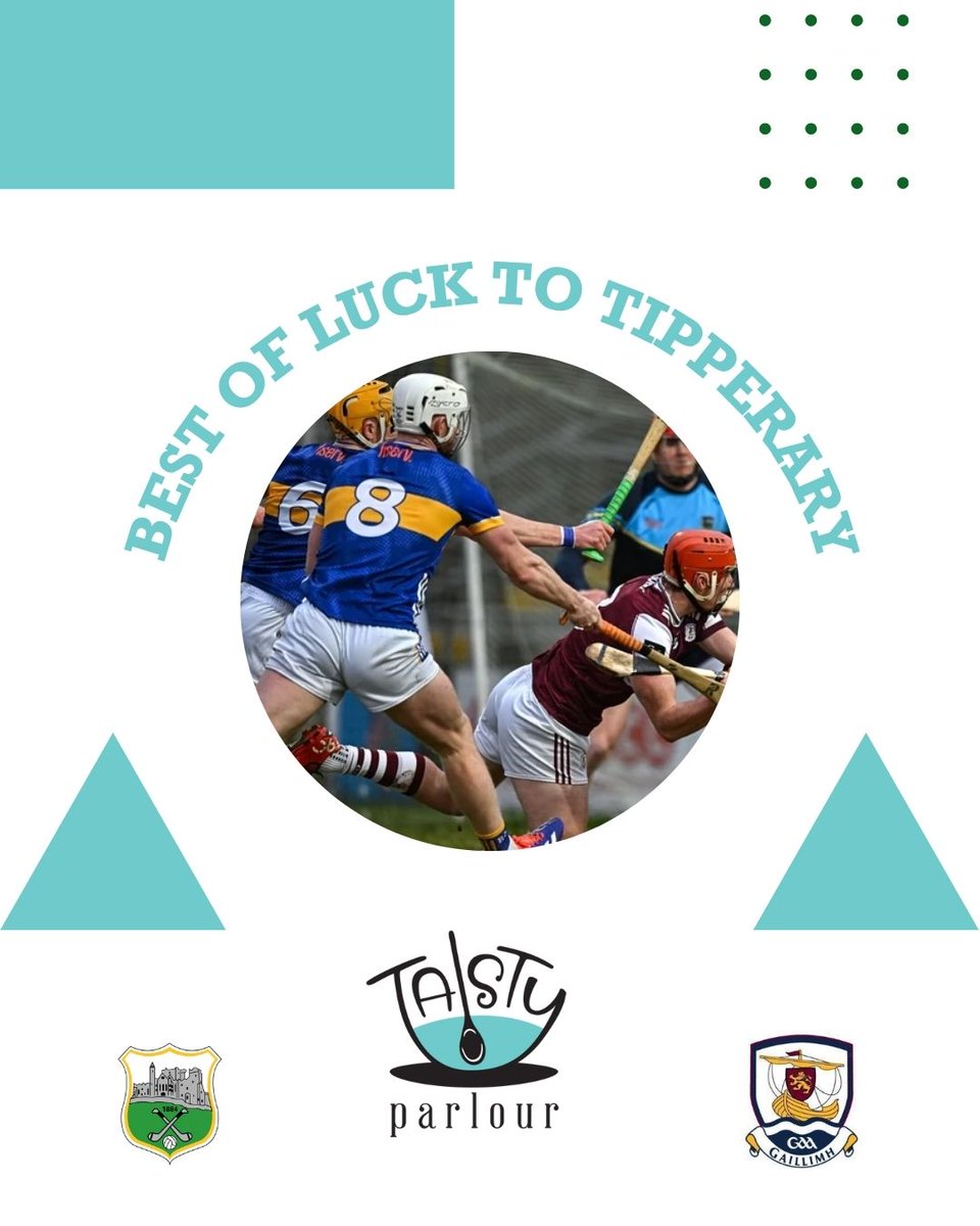 Tasty Parlour (@tastyparlour) on Twitter photo We want to wish <a href="/TipperaryGAA/">Tipperary GAA</a> the very best of luck in their SHC All-Ireland clash against <a href="/Galway_GAA/">Galway GAA Official</a> today!
We have so many friends in the county including at so many fab family stores where you can find #TastyParlour products!
And, of course, good luck to #Galway too! We want to wish <a href="/TipperaryGAA/">Tipperary GAA</a> the very best of luck in their SHC All-Ireland clash against <a href="/Galway_GAA/">Galway GAA Official</a> today!
We have so many friends in the county including at so many fab family stores where you can find #TastyParlour products!
And, of course, good luck to #Galway too!