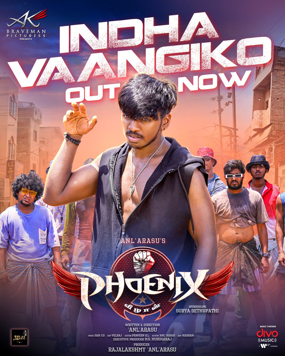 DEC (@decoffl) on Twitter photo Turn Up the Volume! 🔊
#IndhaVaangiko – The Ultimate Kuthu Vibe From #Phoenix Out Now🕺🔥
▶️ youtu.be/1TAxBaV8H-k
#Veezhaan
#PhoenixFromJuly4
A <a href="/SamCSmusic/">𝐒𝐀𝐌 𝐂 𝐒</a> Musical!
<a href="/ActionAnlarasu/">@ActionAnlarasu007</a> <a href="/AkBraveman/">AK Braveman Pictures</a> <a href="/5starsenthilk/">Fivestar Senthil</a> <a href="/suryaVoffcial/">Surya sethupathi</a>
<a href="/varusarath5/">𝑽𝒂𝒓𝒂𝒍𝒂𝒙𝒎𝒊 𝑺𝒂𝒓𝒂𝒕𝒉𝒌𝒖𝒎𝒂𝒓</a> <a href="/ActorMuthukumar/">Muthukumar</a> #SampathRaj Turn Up the Volume! 🔊
#IndhaVaangiko – The Ultimate Kuthu Vibe From #Phoenix Out Now🕺🔥
▶️ youtu.be/1TAxBaV8H-k
#Veezhaan
#PhoenixFromJuly4
A <a href="/SamCSmusic/">𝐒𝐀𝐌 𝐂 𝐒</a> Musical!
<a href="/ActionAnlarasu/">@ActionAnlarasu007</a> <a href="/AkBraveman/">AK Braveman Pictures</a> <a href="/5starsenthilk/">Fivestar Senthil</a> <a href="/suryaVoffcial/">Surya sethupathi</a>
<a href="/varusarath5/">𝑽𝒂𝒓𝒂𝒍𝒂𝒙𝒎𝒊 𝑺𝒂𝒓𝒂𝒕𝒉𝒌𝒖𝒎𝒂𝒓</a> <a href="/ActorMuthukumar/">Muthukumar</a> #SampathRaj