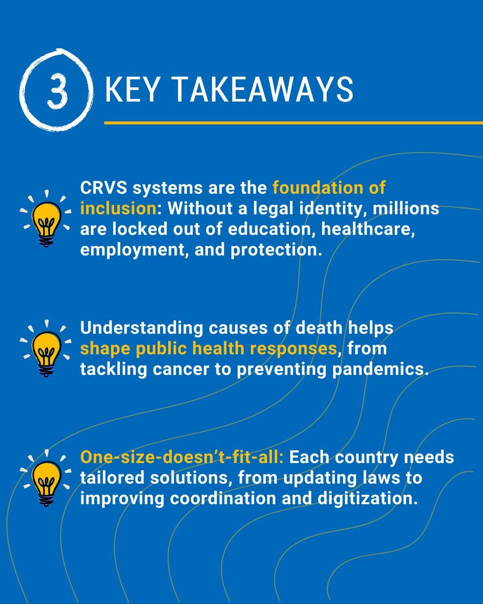 UNESCAP's tweet image. #CRVS systems = visibility + dignity.  

Why does counting everyone count?  

🎙️ Tune into the latest episode of the #RegionOfSolutions podcast to learn more: buff.ly/FmpQGTx 

Share your own experiences in the comments below 👇 

#GetEveryoneInThePicture