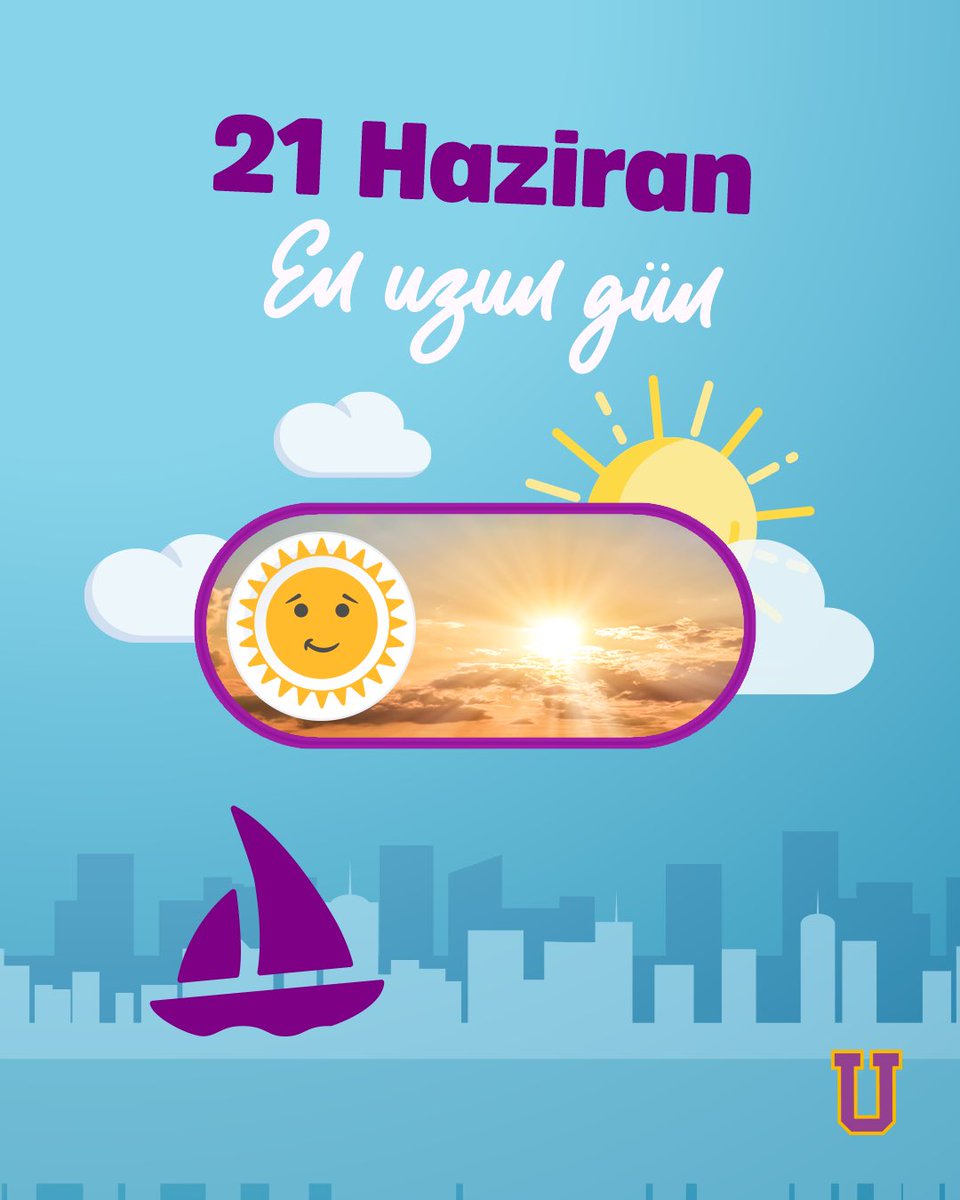 Bugün günlerden en uzunu, 21 Haziran yaz gün dönümü! 🌍

Bu tarihten itibaren Kuzey Yarım Küre’de gündüzler kısalmaya, Güney Yarım Küre’de ise uzamaya başlıyor. 
Güneşin bizimle en çok kaldığı bu özel günü iyi değerlendirin! 🌞

#UğurOkulları #UğurluOlmak #21Haziran #EnUzunGün