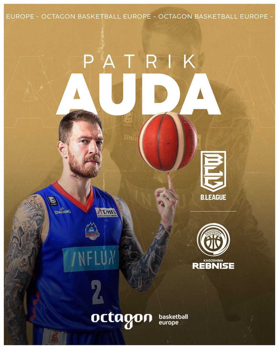 ChidiacOCT's tweet image. Sixth Season for Patrik Auda @Czechmeeout in the @B_LEAGUE. He will be joining @kg_rebnise ! #octagonfamily #Bリーグ #鹿児島レブナイズ @oct