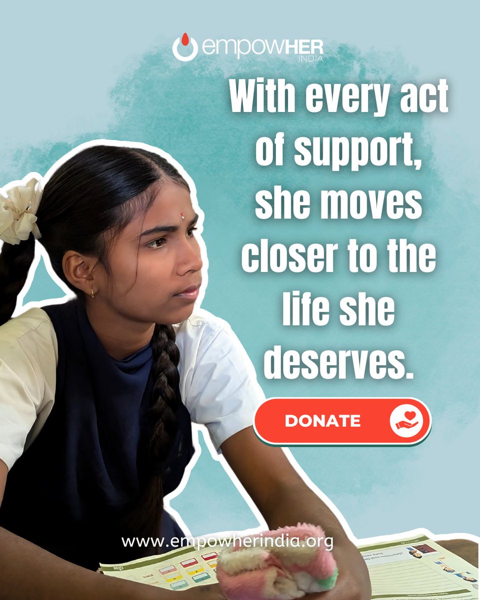 Support empowHER India in providing life skills education to more rural teens, helping them to truly thrive.
Donate | Partner | Share
empowherindia.org/donate.aspx#!t…

#empowHERIndia #empowhering #BrighterFuture #donatenow