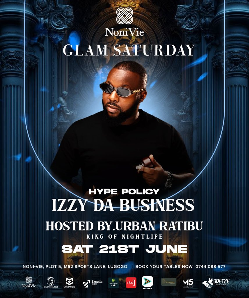 #TheGlamSaturdays’ is back on and we lit tonight with the self made #NightLifeKing where vibes meet beautiful people in the most futuristic atmosphere #NoniVie come be part of the good memories we always create #UrbanEmpire
<a href="/RatibuUrban/">Ratibu Urban.</a> 
<a href="/NonivieK/">Nonivie Club & Lounge</a>