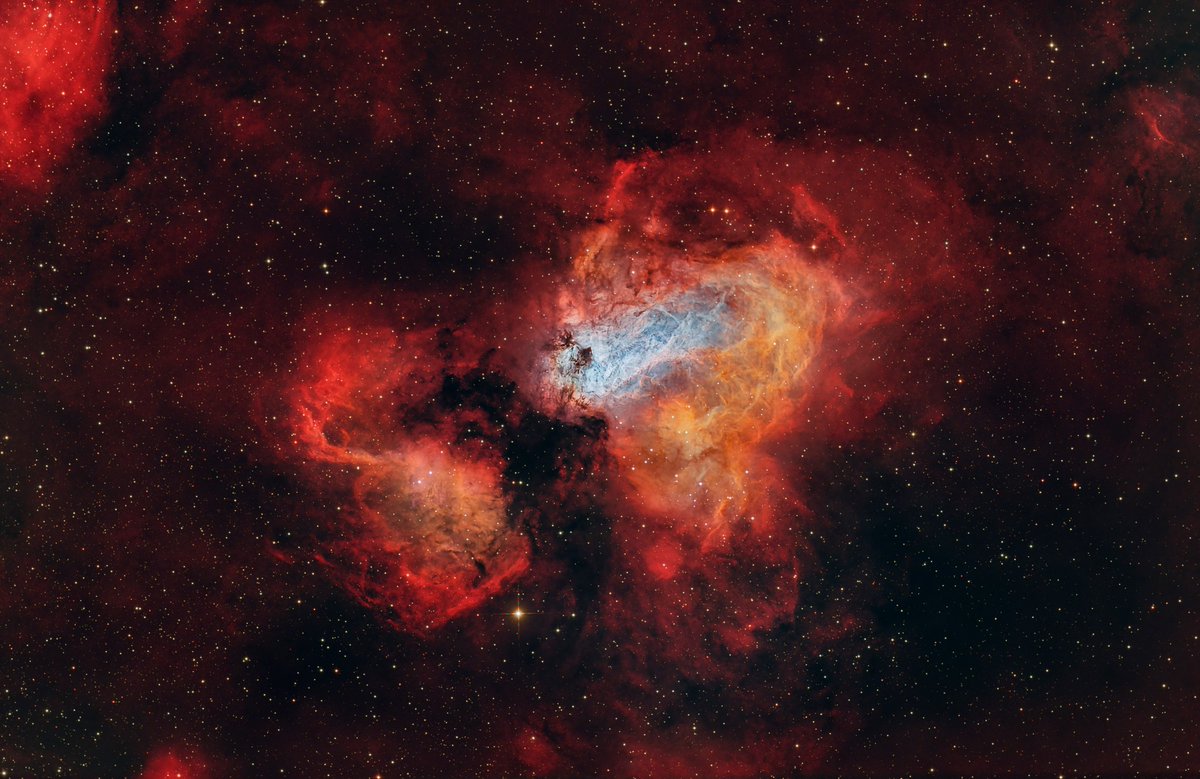 The Omega Nebula M17 is 5,500 light years from Earth and is visible in the constellation Sagittarius.
🔭Netwon 200 800 Tecnosky Carbon
Zwo Asi 2600 mc duo
⚙️Zwo Am5
#Optolong L-Para filter
Stellavita
Credit: Gianni Lacroce
Hope you like it.
#dualband #filter #10nm