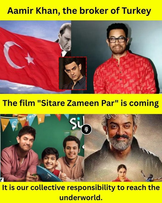 AparajitaRoars's tweet image. I refuse to support Aamir Khan. He questioned India’s tolerance after gaining everything from it. That’s not conscience, it’s hypocrisy; boycotting him is standing for national pride 🇮🇳 🔱

#BoycottSitaareZameenPar
#BoycottBollywood