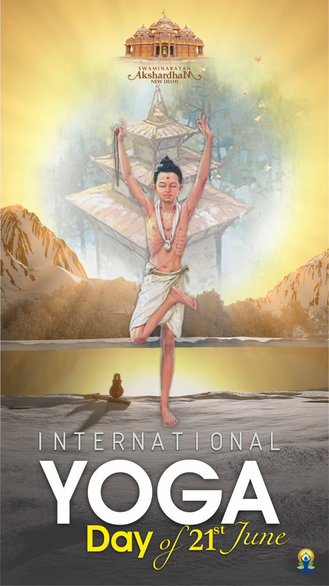 Swaminarayan Akshardham - New Delhi (@delhiakshardham) on Twitter photo Yoga is more than posture ā itās purity, prayer & peace.
On #InternationalYogaDay, we honor Bhagwan Swaminarayan as Neelkanth Varni, whose journey embodied true yoga.
From Himalayas to <a href="/DelhiAkshardham/">Swaminarayan Akshardham - New Delhi</a>, his path inspires us.
#YogaDay2025 #YogaDay Yoga is more than posture ā itās purity, prayer & peace.
On #InternationalYogaDay, we honor Bhagwan Swaminarayan as Neelkanth Varni, whose journey embodied true yoga.
From Himalayas to <a href="/DelhiAkshardham/">Swaminarayan Akshardham - New Delhi</a>, his path inspires us.
#YogaDay2025 #YogaDay