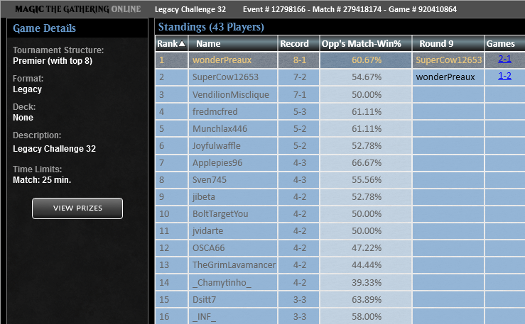 wonderPreaux's tweet image. Tried my hand at the RCQ w/ UB Doomsday, but only managed a t16 finish. Signed up for the Friday Challenge later and won the whole thing with Pitch Black. 14-3 over the whole day; both lists felt fine, even if teching for UB Reanimator is feeling increasingly quixotic.