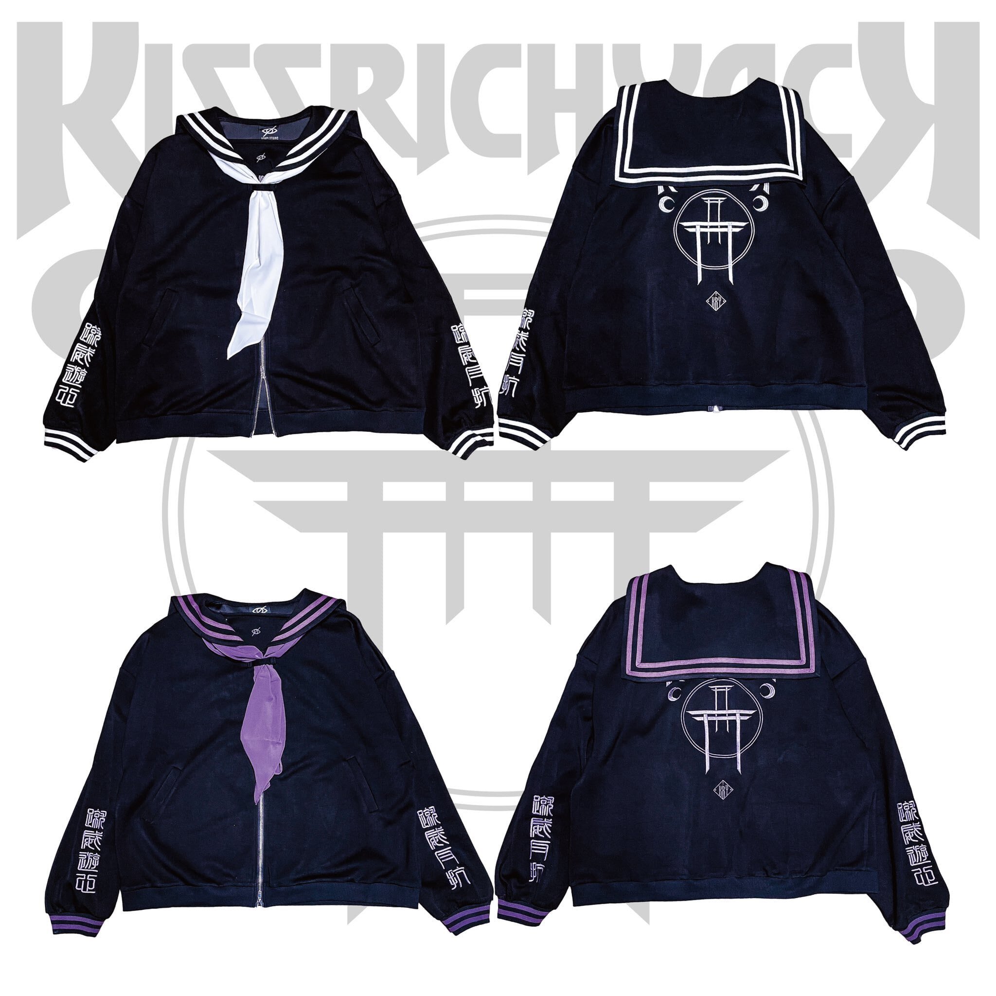 KRY clothing KIKANJU セーラー シャツ 紫 REFLEM KRY clothing KIKANJU セーラー シャツ 紫 REFLEM