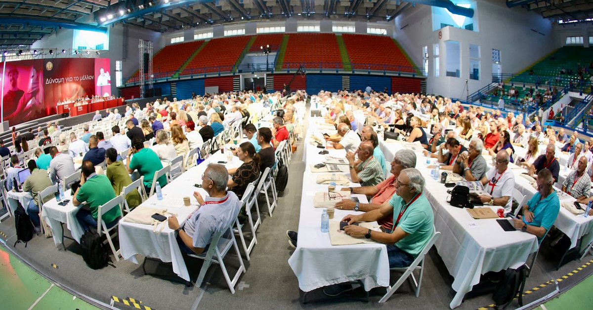 Ξεκίνησαν πριν από λίγο οι εργασίες της 2ης ημέρας του 24ου Συνεδρίου του ΑΚΕΛ. #ΔύναμηΓιαΤοΜέλλον