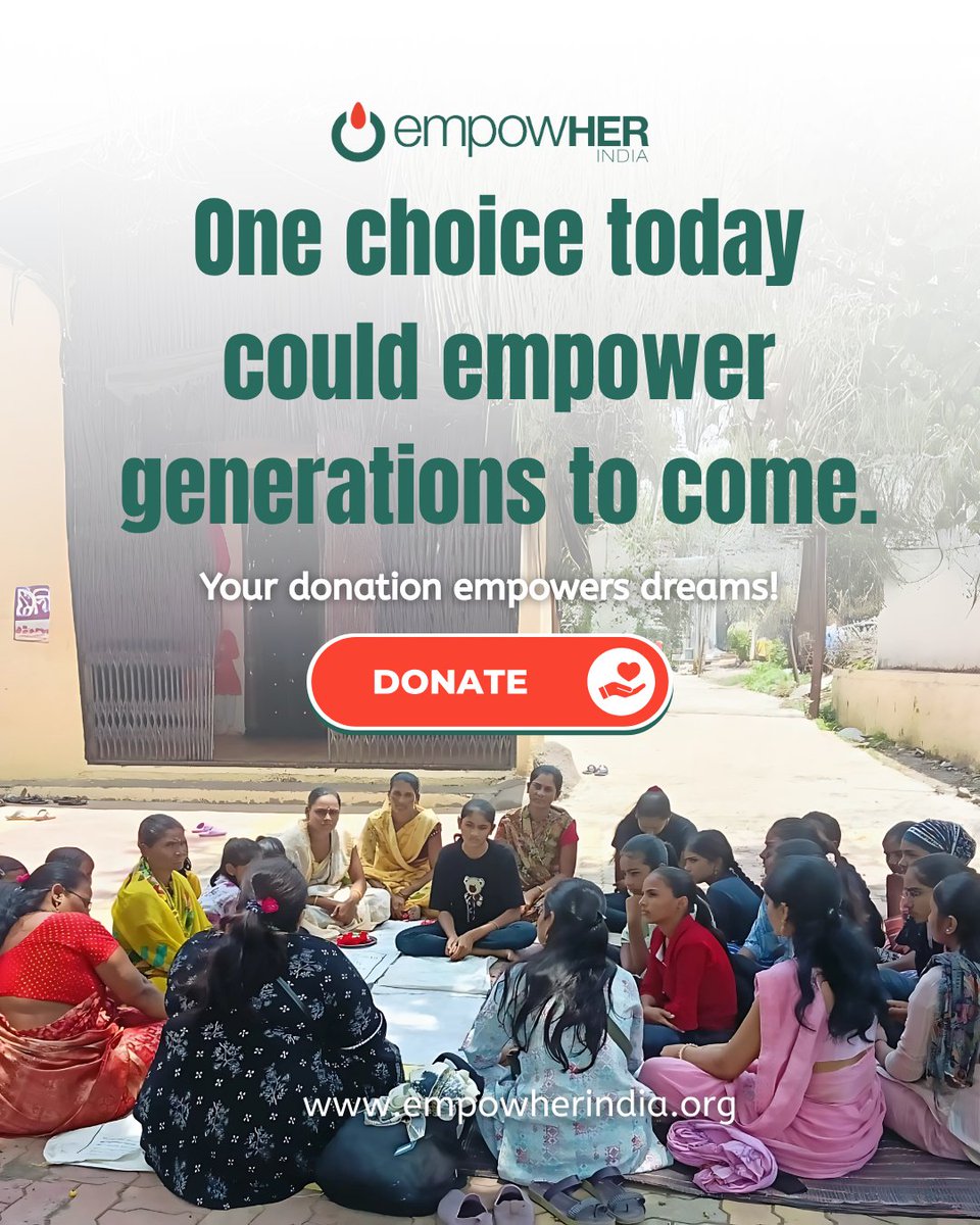 Support empowHER India in providing life skills education to more rural teens, helping them to truly thrive.
Donate | Partner | Share
empowherindia.org/donate.aspx#!t…

#empowHERIndia #empowhering #BrighterFuture #donatenow