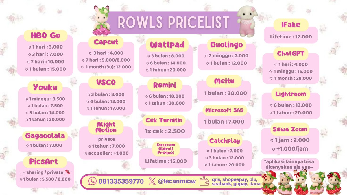 𝜗𝜚 ࣪˖ rowls 🍀🩷⭐ tweet media