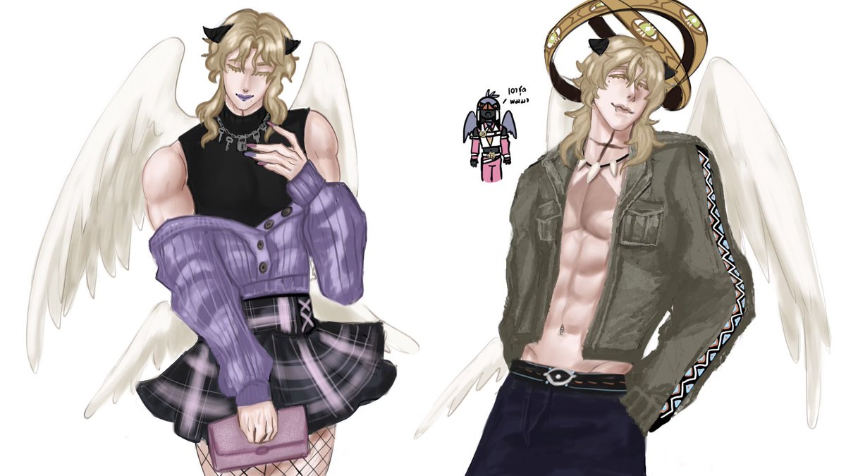 (มีคนรีเควสชุดมาค่ะ กับ อีกอันยืมชุดน้องมาใส่ ชีแต่งสาวก็ได้แต่งบอยก็ดีค่ะ 😌👌)
