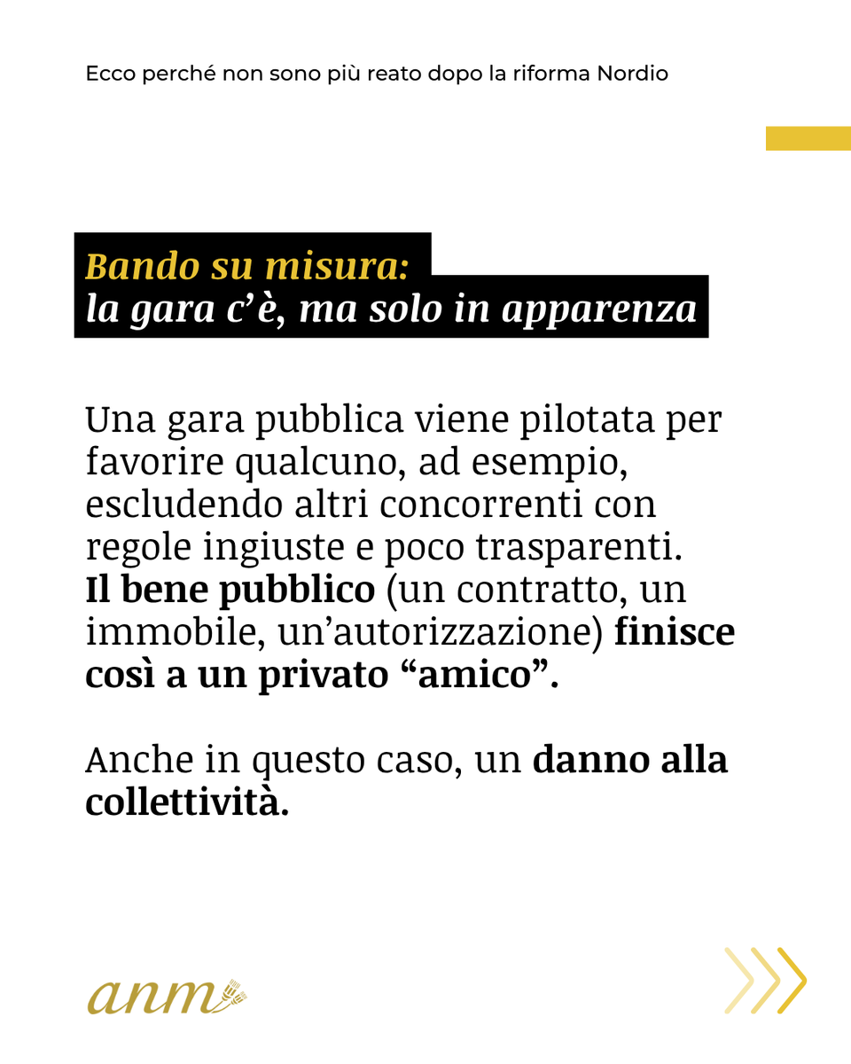 ANMagistrati's tweet photo. L’abolizione dell’abuso d’ufficio ha ridotto le tutele per i cittadini.
Lo raccontano in modo semplice alcuni singoli casi accaduti in questi mesi. https://t.co/GqWFN4ITz2