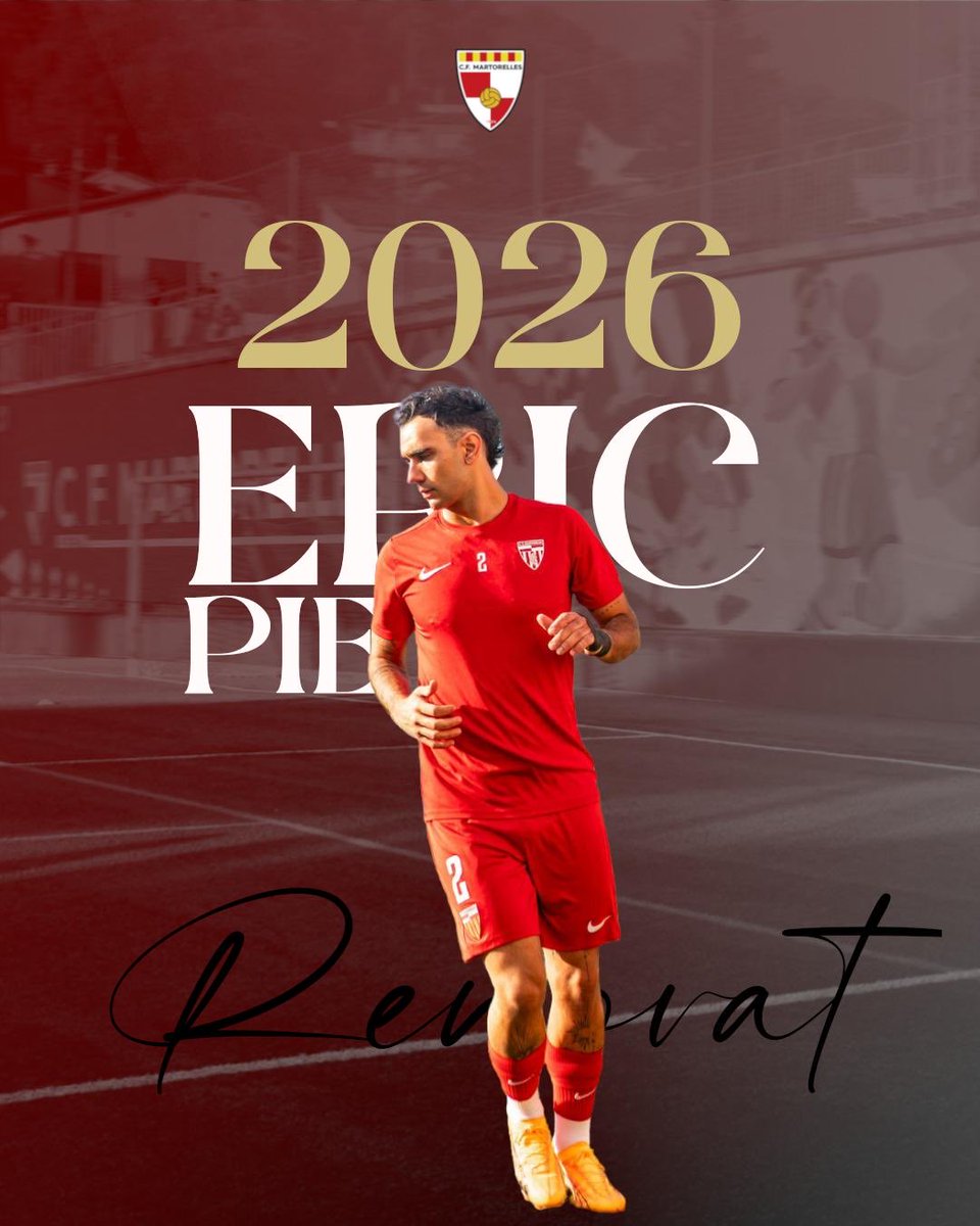 CF Martorelles (@cfmartorelles) on Twitter photo ✍️  Eric Pie i Martorelles continuaran junts una temporada més.
Potencia i bon peu per recorre la banda, Eric, continua un any més al municipal. 
Sort i éxits ! 🔴⚪️ ✍️  Eric Pie i Martorelles continuaran junts una temporada més.
Potencia i bon peu per recorre la banda, Eric, continua un any més al municipal. 
Sort i éxits ! 🔴⚪️