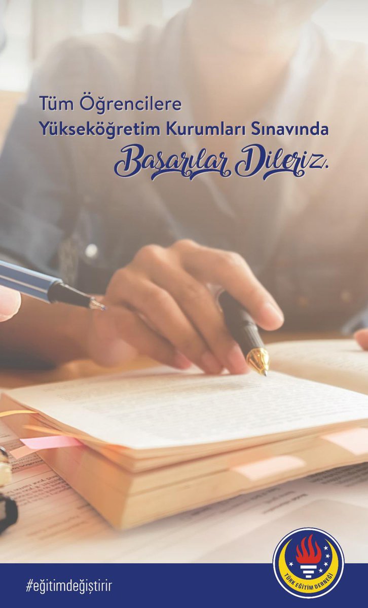 Tüm Öğrencilerimize Yükseköğretim Kurumları Sınavında Başarılar Dileriz.