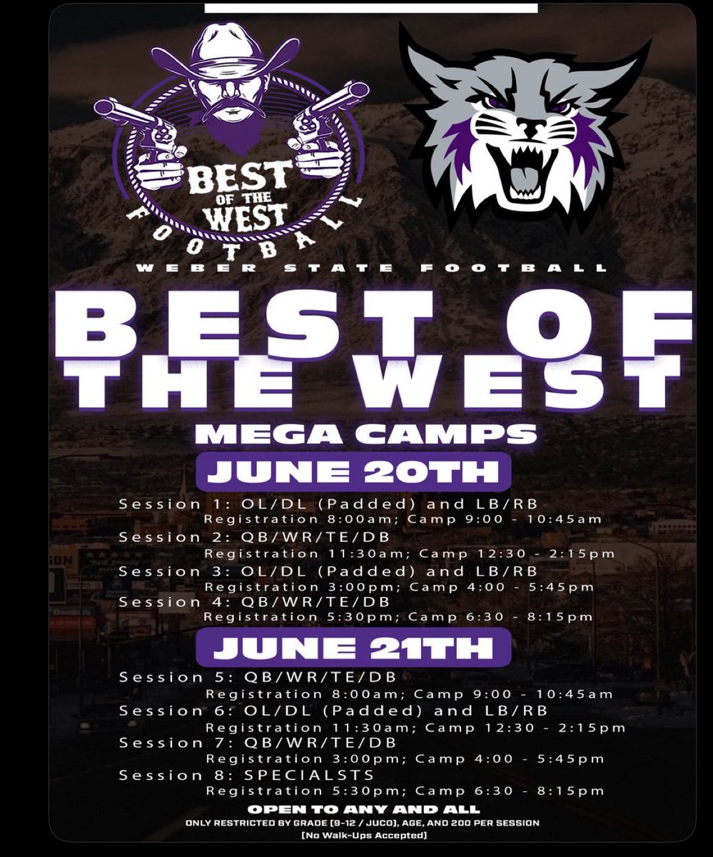 Cooper Ortgiesen (@cooperqb1) on Twitter photo I will be at the <a href="/weberstatefb/">Weber State Football</a> camp Saturday morning. ! Excited to compete, learn and train, and showcase my skillset! <a href="/mmental7/">Mickey Mental</a> <a href="/NateTuatagaloa/">Nate Tuatagaloa</a> <a href="/BenMoa/">Ben Moa</a> I will be at the <a href="/weberstatefb/">Weber State Football</a> camp Saturday morning. ! Excited to compete, learn and train, and showcase my skillset! <a href="/mmental7/">Mickey Mental</a> <a href="/NateTuatagaloa/">Nate Tuatagaloa</a> <a href="/BenMoa/">Ben Moa</a>