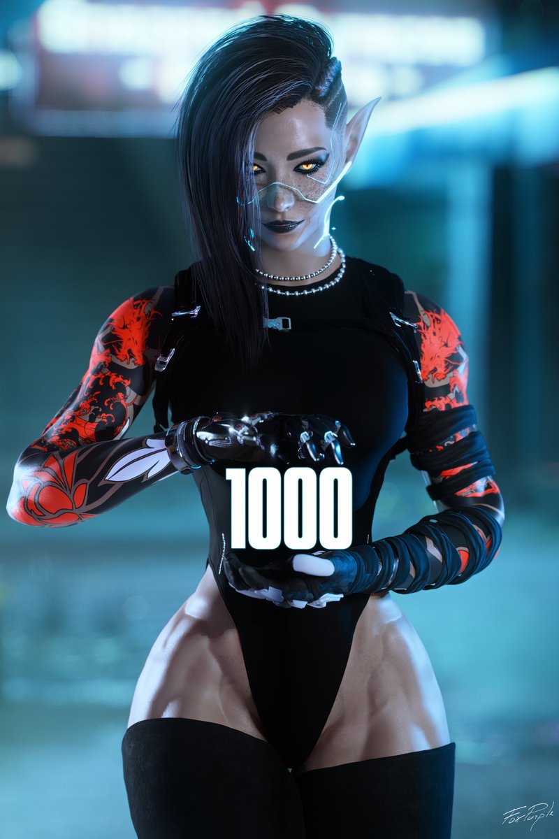 1000 Followers, oh wow.
Thanks ya little gremlins.
Only way to go is up. 
Heres to another 1000!

#WIGVP #VirtualPhotography #ThePhotoMode #VGPNetwork #VirtualPhotoTop #Cyberpunk2077 #TheCapturedCollective #WorldofVP #VPCONTEXT
