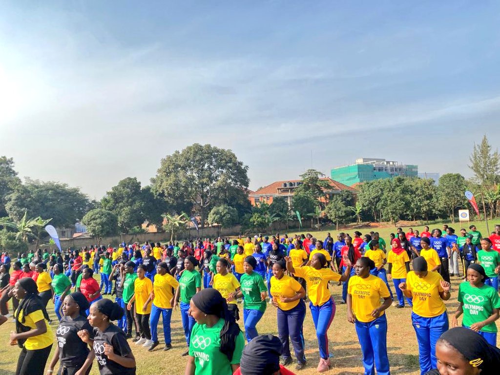 Celebrating Olympic Day 2025 in style at Mariam High School Kisaasi! And UDSF is energizing the day with an amazing aerobics session! 💪🇺🇬 #OlympicDay #UDSF