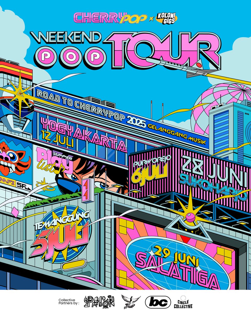 wavecvlt's tweet photo. Weekend Pop Tour @cherrypopfest x @kolonigigs_ kembali!🤩 https://t.co/QIedi5hMC9